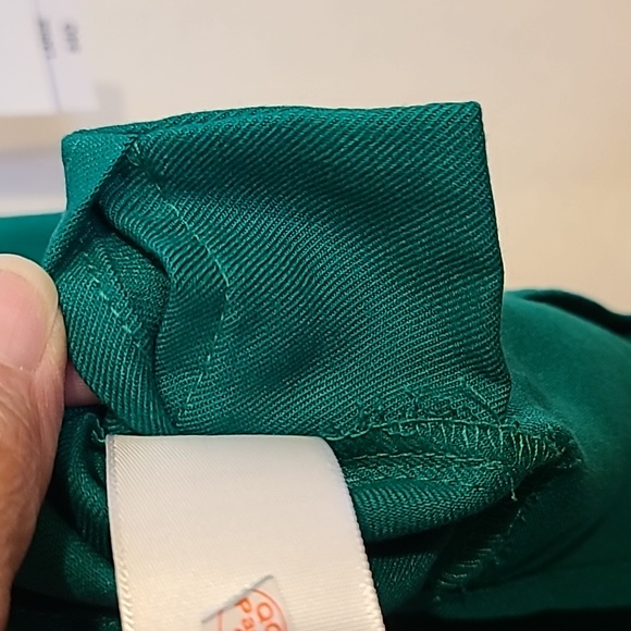 Liz Claiborne Womens V Neck Short Sleeve Blouse Hyper Green Size Large - Picture 14 of 14